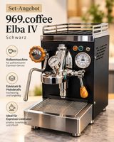Set Angebot Kaffeemaschine 969.coffee, Elba IV  Schwarz