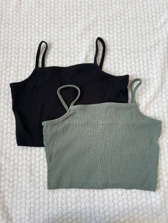duo top noir et vert Even&Odd