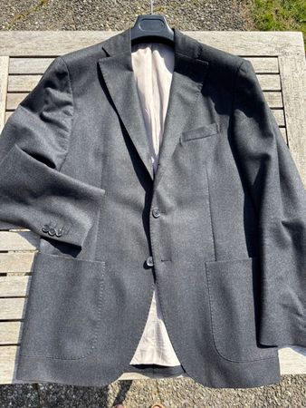 Cantarelli Jacket / Sakko, 100% Wolle, Superleicht, anthrazi