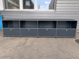 USM Haller Sideboard Anthrazit 2 x 4er Elemente