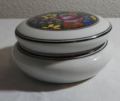 Porzellan Deckeldose Jugendstil