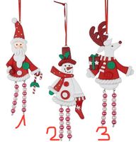 Baumschmuck Samichlaus Schneemann und Rentier mit bew.Beinen