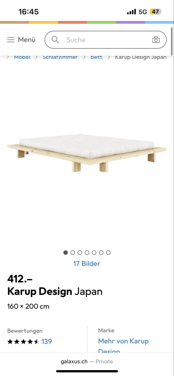 Karup Letti: Karup Design Bett 160x200 – Usato da Bern venduto da eny_qqx6