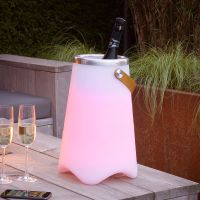 Led-Tischlampe und Getränkekühler mit Lautsprecher