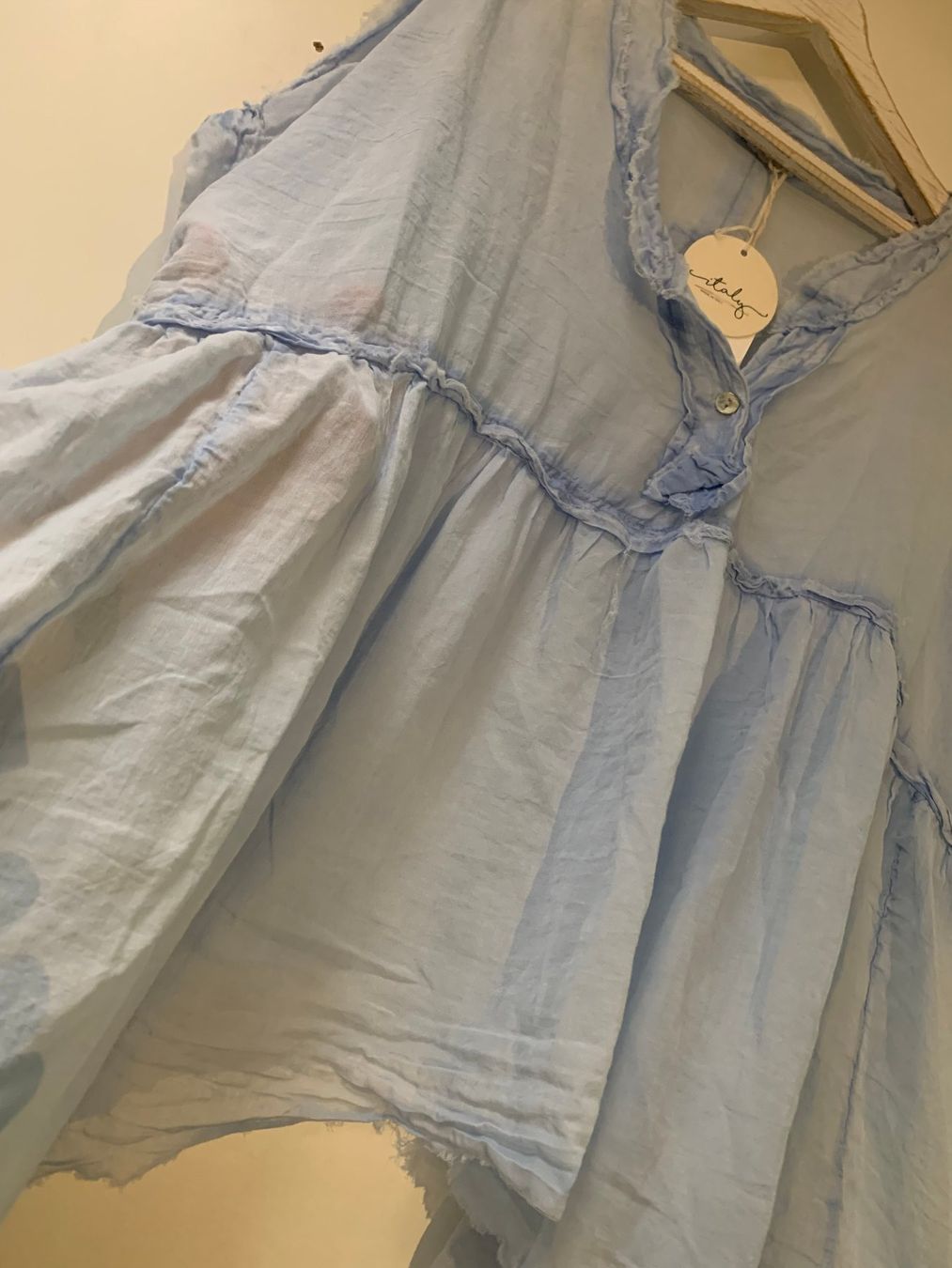 Tuniques: Damen Tunika hellblau weiter Schnitt, neu, onesize 42-48 – Neuf (Voir description) à St. Gallen par Miousch 7
