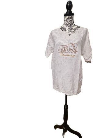 Weisses T-Shirt Thailand Gr. XL Damen