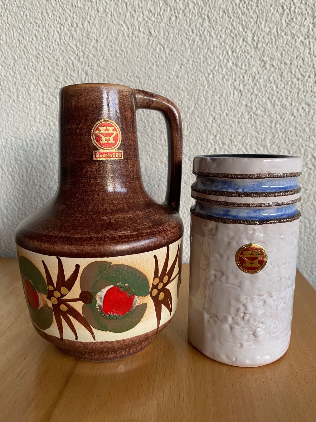 Vasi & Recipienti: 2 Designer Keramik Vasen GDR – Usato da Schwarzenburg venduto da Michellu