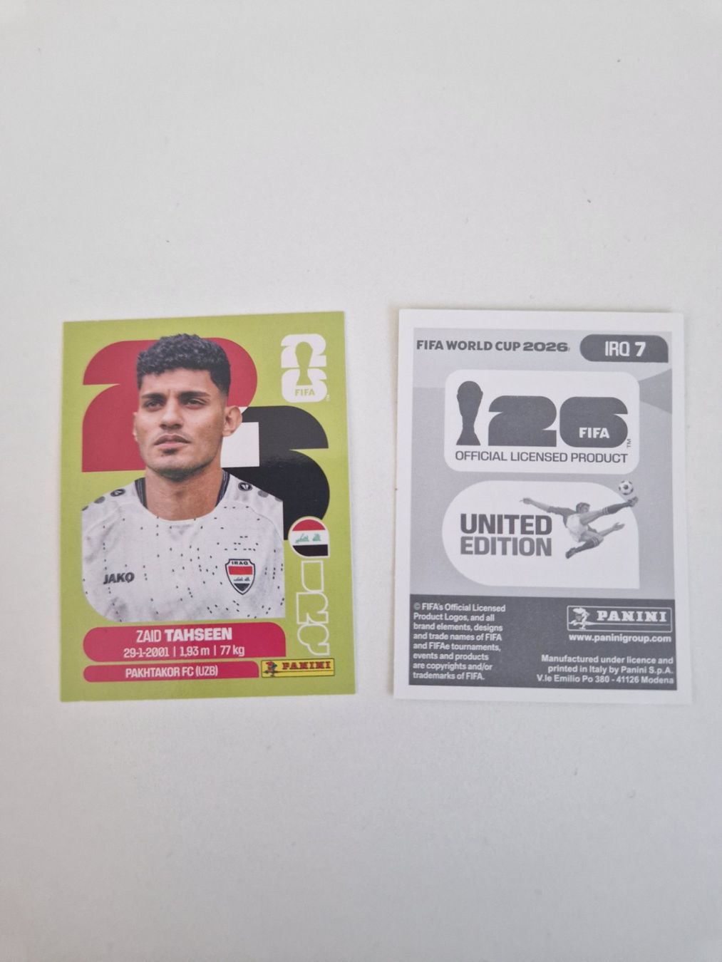 Panini Cartes à collectionner: Panini Sticker IRQ7 – Neuf (Voir description) à Stüsslingen par white_angel86