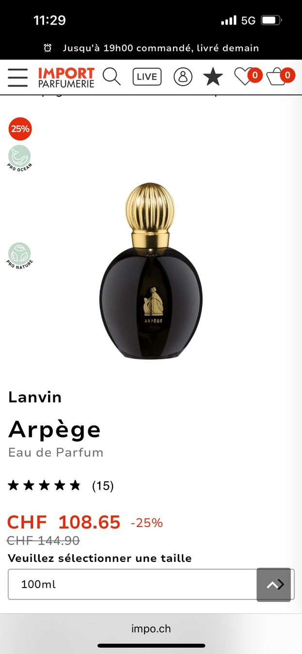 Lanvin Parfum & Eau de Toilette: Eau de parfum Arpège by Lanvin 100 ml – Neu (gemäss Beschreibung) aus Chêne-Bougeries von Seetooyoo 4
