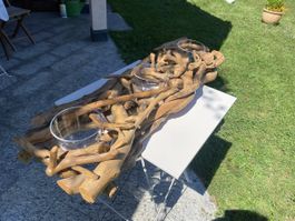 Designerstück Schwemmholz 3 Glasschüsseln