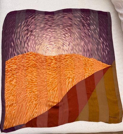 Valentino Garavani Tribal Motif Silk hand woven Scarf