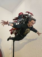 Hot Toys Tony Stark Mark VII Suit up Version.