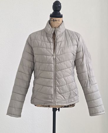 Steppjacke Damen grau leicht Grösse S/M 