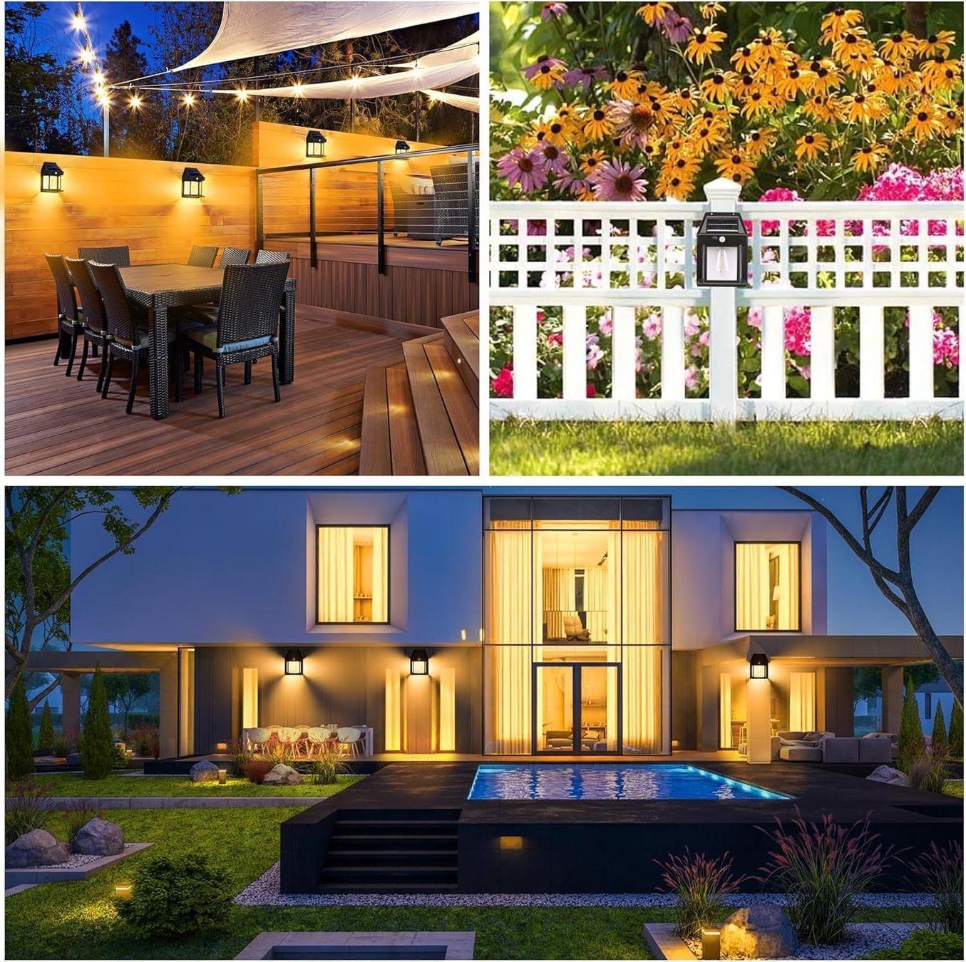Lampen: Solar Wandleuchte mit Bewegungsmelder IP65 4er Set LED – Neu und originalverpackt aus Schaffhausen von tra_6j5m 4