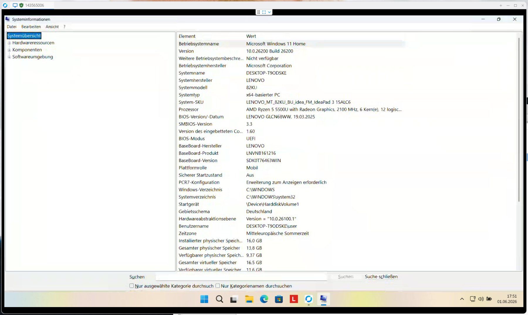 Lenovo Notebook: DualBoot! Lenovo IdeaPad 3 16GB 1TB Win11 25H2 MX Linux 25.2 – Usato da SCHAAN venduto da myware 7