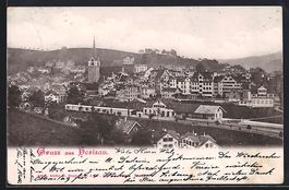 Herisau, Ortsansicht aus der Vogelschau