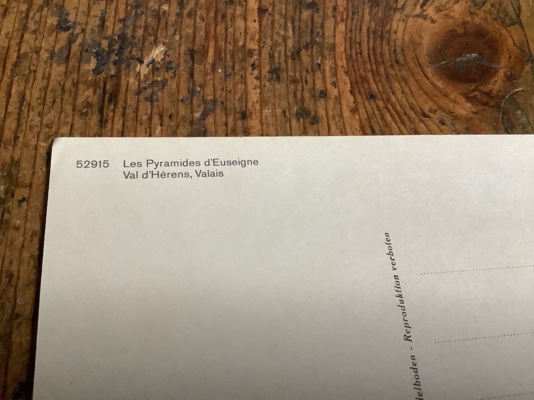 Cartoline postali: Alte Ansichtskarte: Pyramiden von Euseigne, Wallis! – Usato da Flaach venduto da Monisoldshop 1