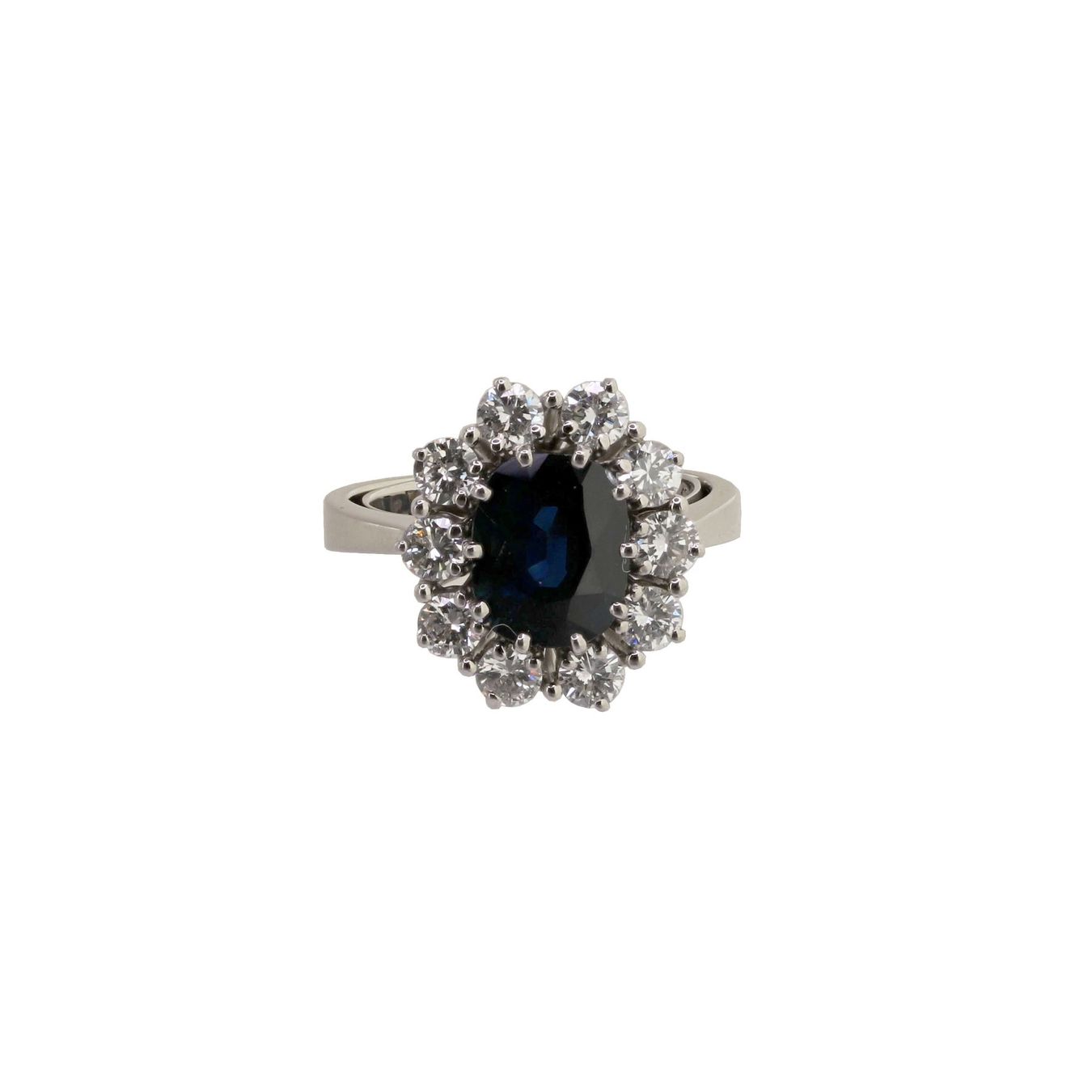 Anelli: Saphir Diamant Ring, von Walter Meier Zürich – Usato da Zürich venduto da Vintage-Jewellery 1