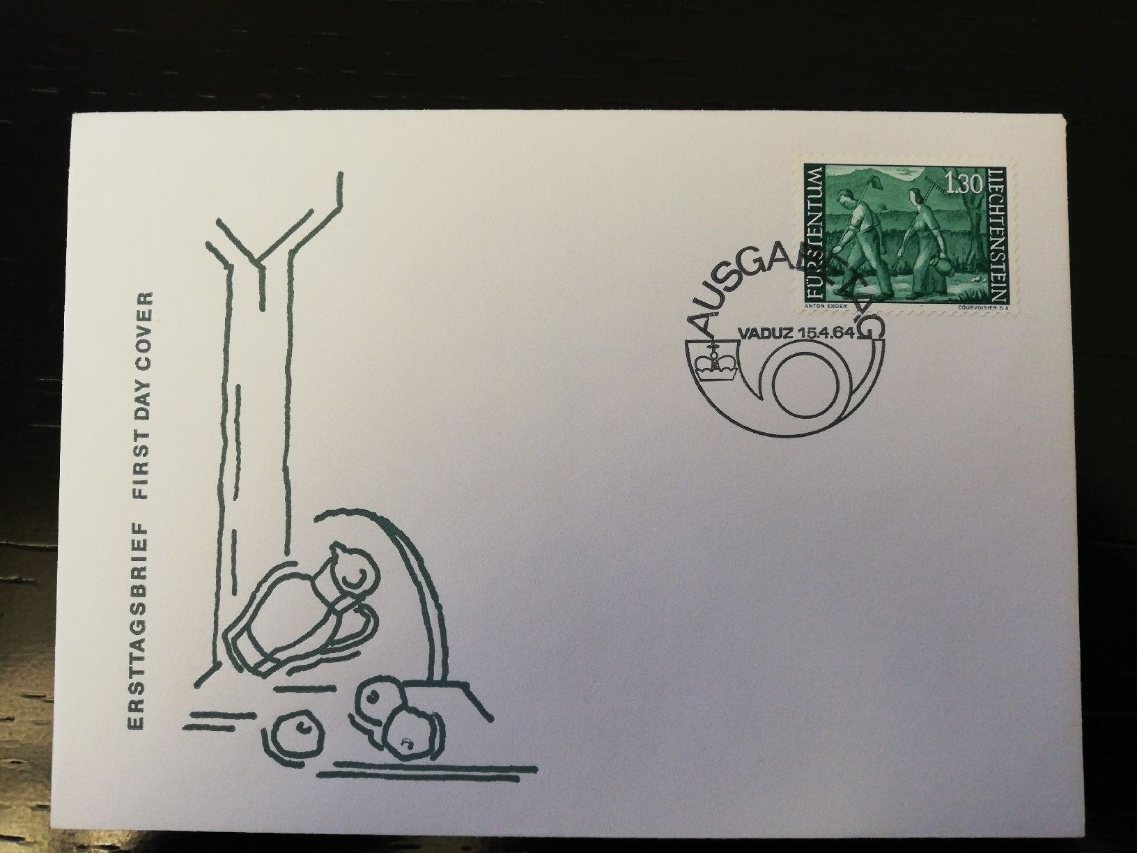 Tutti i francobolli: Liechtenstein FDC Dauermarkenserien 1964 – Usato da zumikon venduto da lotegrandote