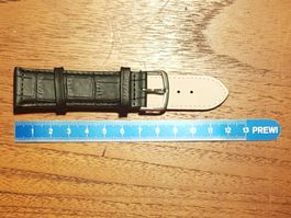 22mm Bracelet de montre en cuir
