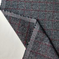 Anzug Stoff Baumwolle Elastan gewoben 2.1x1.50m grigio rosso