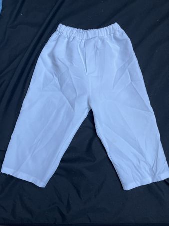 Weisse Stoffhose Gr. 86 Frühling Sommer