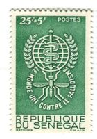 Briefmarke "Kampf gegen Malaria". Senegal