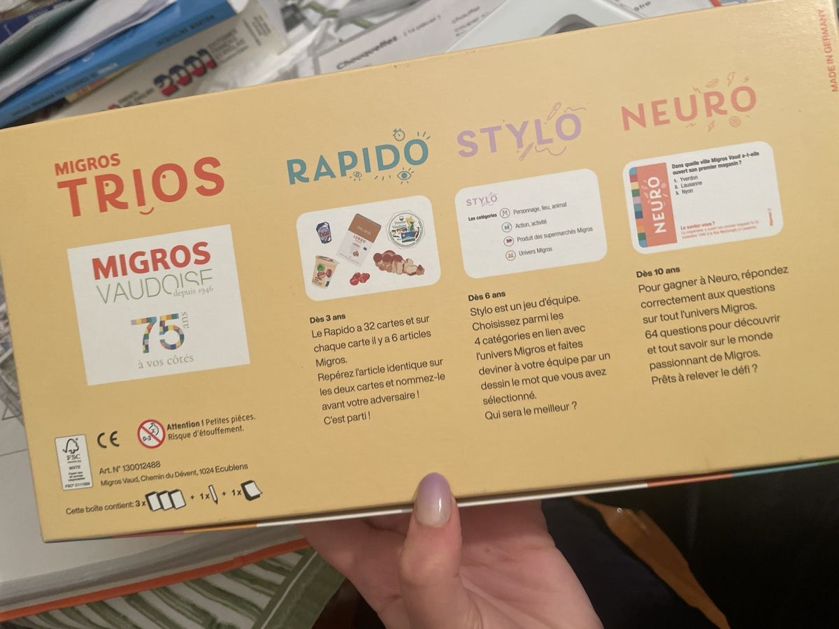 Migros Spiele: Migros Trios Jeu – Neu (gemäss Beschreibung) aus Lausanne von log_rrq7 1