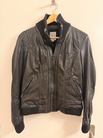 Diesel Lederjacke schwarz Grösse S guter Zustand