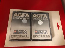 AGFA CR-60 Chrom 2 x 30 Minuten + je 6 Minuten EXTRA TOP!