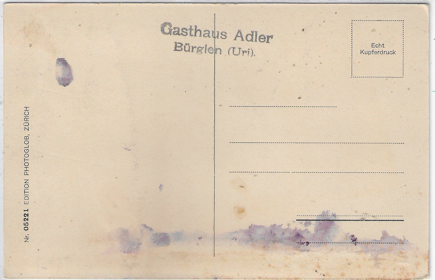 Cartoline postali: Bürglen - Gasthaus Adler – Usato da Ettingen venduto da Kartenplanet 1
