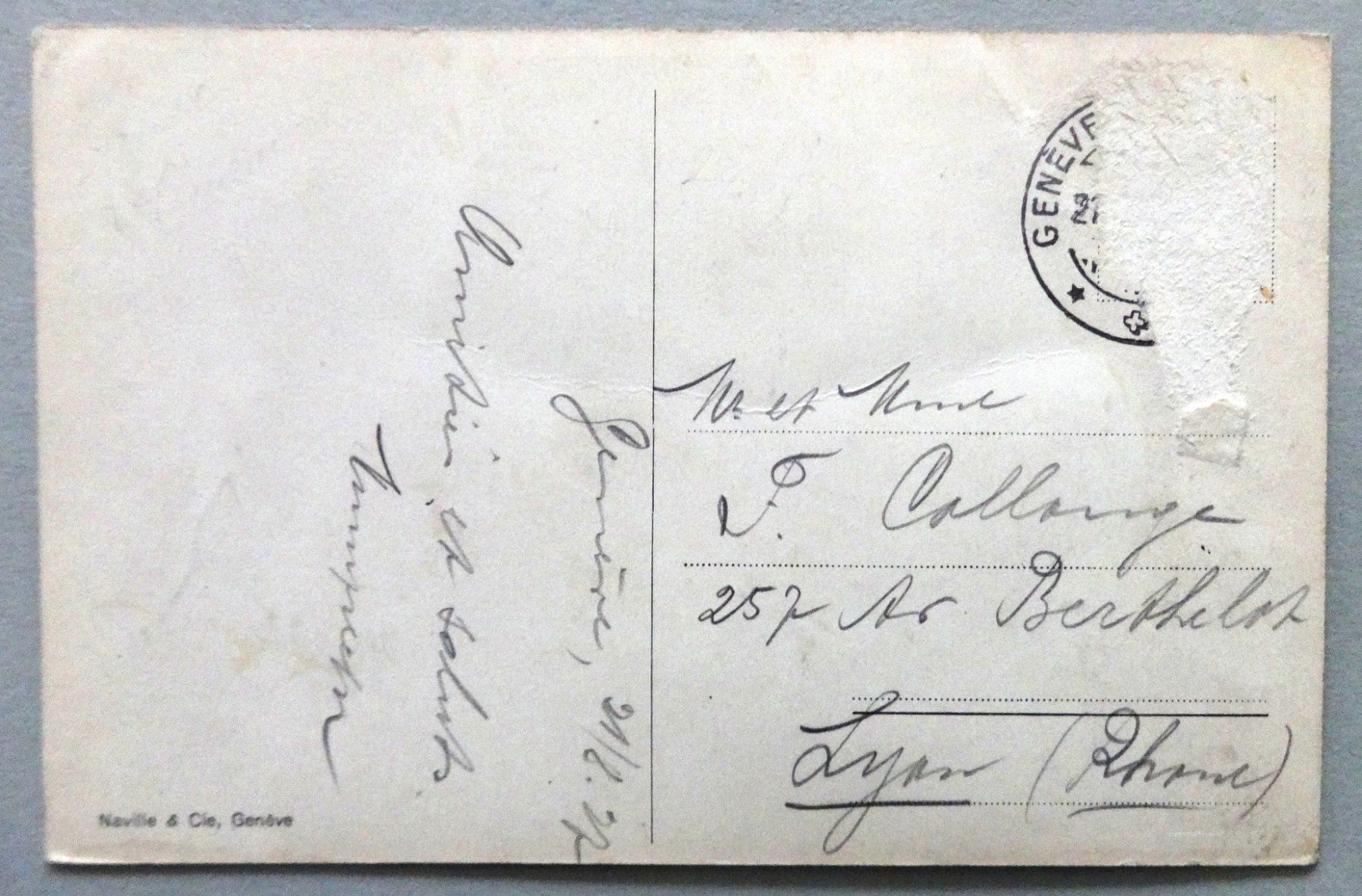 Cartoline postali: Genève, Quai Président Wilson – Difettoso da Fétigny venduto da Billy2miny 1