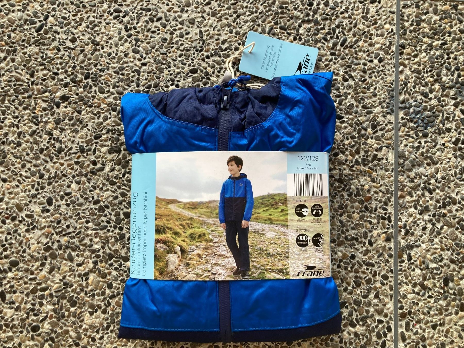 Lotti & Set di vestiti: Regenjacke und Regenhose, Gr. 122/128 – Nuovo e nell'imballaggio originale da Aetingen venduto da Nadinsky