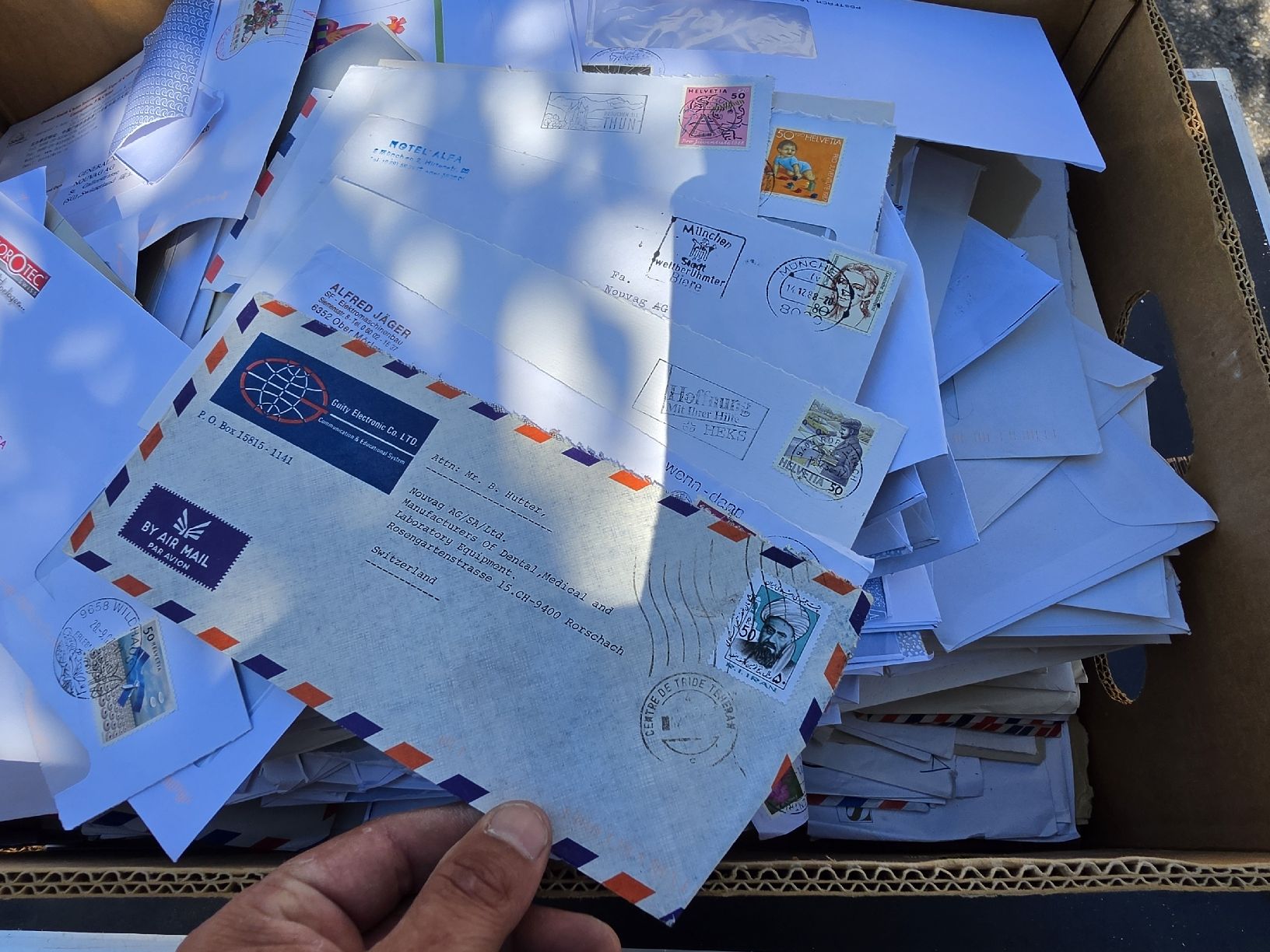 Alle Briefmarken: Briefumschlag Sammlung Postversand unfrankiert briefmarken  – Gebraucht aus Mettlen von elios0888 4
