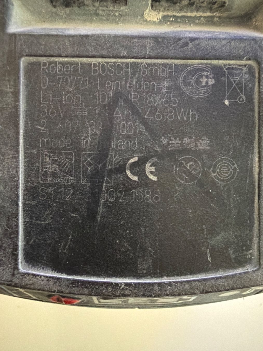 Bosch Batterie: Bosch Akku 36V 1.3Ah Compact - Original, gebraucht. Nr.7 – Usato da Dietikon venduto da Emoruk 7