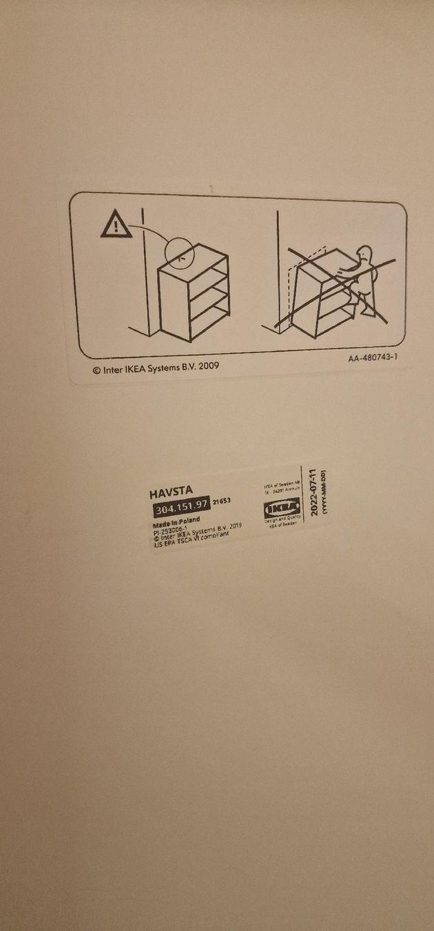 Ikea Commodes: Ikea Havsta Sideboard, Grau. Top Zustand. – Neuf (Voir description) à Grellingen par syl_t5wm 4