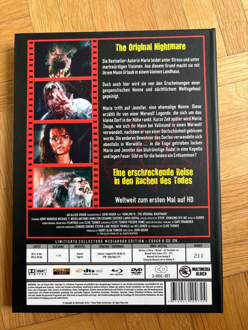 Alle DVDs: Howling IV - Mediabook Cover B - Blu-ray + DVD – Neu (gemäss Beschreibung) aus Zürich von Malcom 4