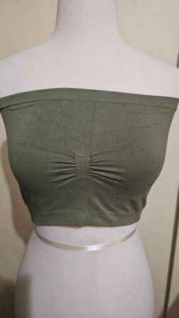 Grünes Bandeau-Top, Gr. L