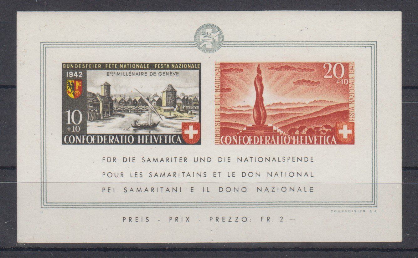 Tous les timbres: Bloc Pro Patria 19 neuf** – D'occasion à Boécourt par Denteles66