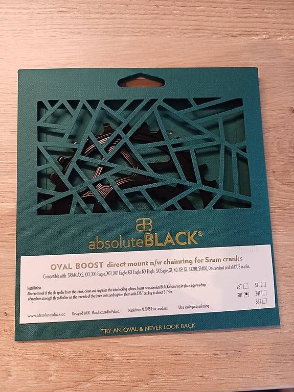 Pezzi di ricambio: Absolute Black Kettenblatt - oval boost, 30t, Sram – Usato da Wilen (Sarnen) venduto da theduke81