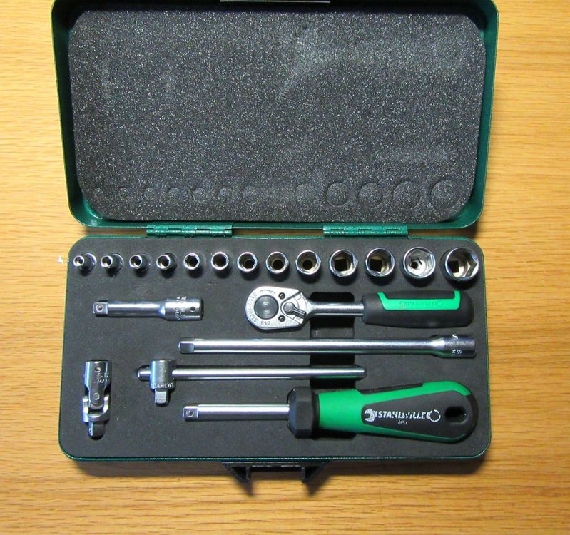 Stahlwille Steckschlüsseleinsatz 1/4 Zoll, SW 10 Mm – Hochfester Werkzeugstahl, Verchromt