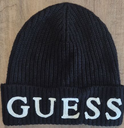 Original Guess Mütze schwarz gestrickt, wenig gebraucht