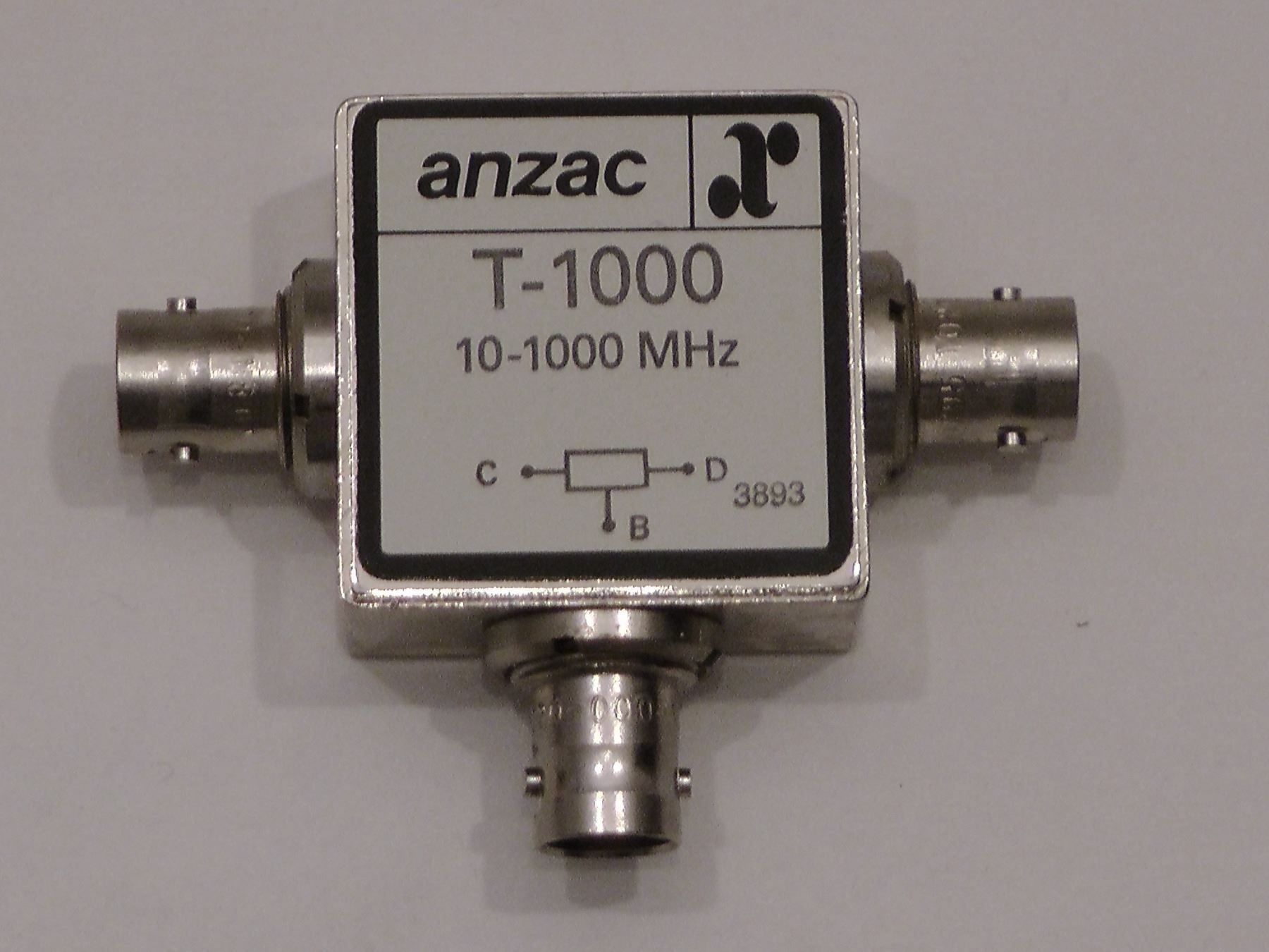 Radiocomunicazione: Anzac/Macom T-1000, 2-Way Power Divider – Nuovo e nell'imballaggio originale da Neerach venduto da stens