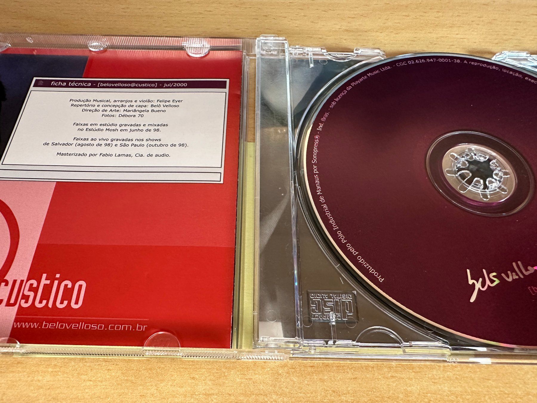 CD: Belo Velloso - Acustico – Usato da Rikon im Tösstal venduto da Alpenmutz 2