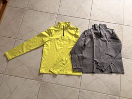 2x Sportpullover mit Reissverschluss, Gr. 158/164