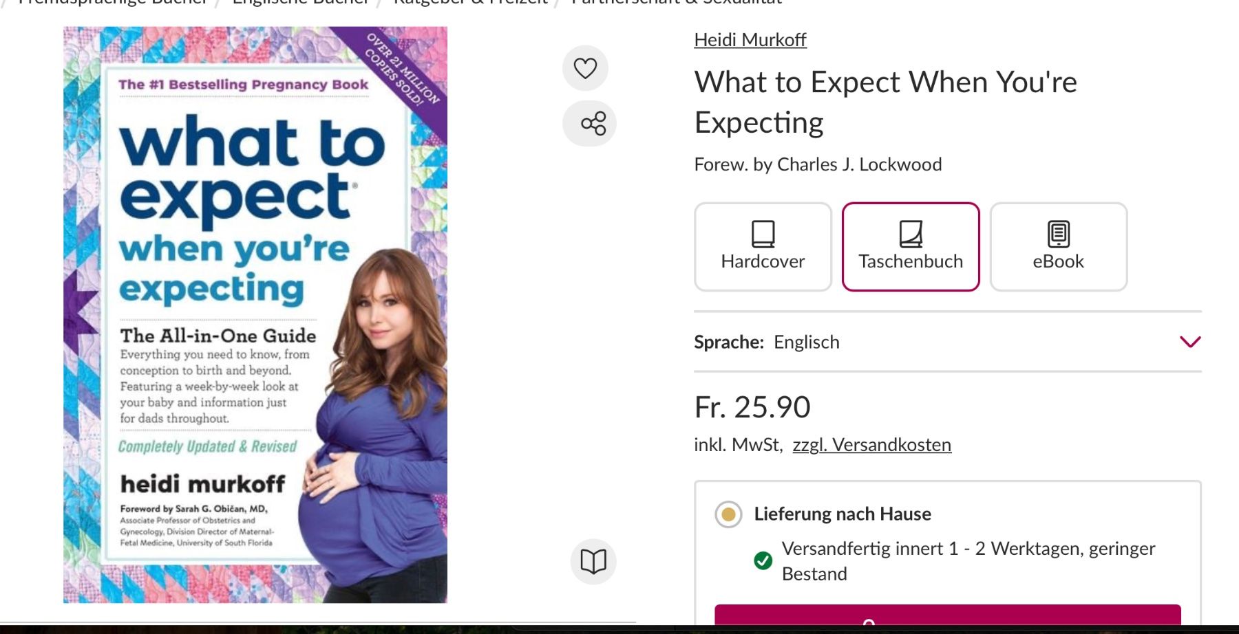 Libri: Book - What to Expect When You're Expecting – Usato da Zürich venduto da cha_bt6t 2