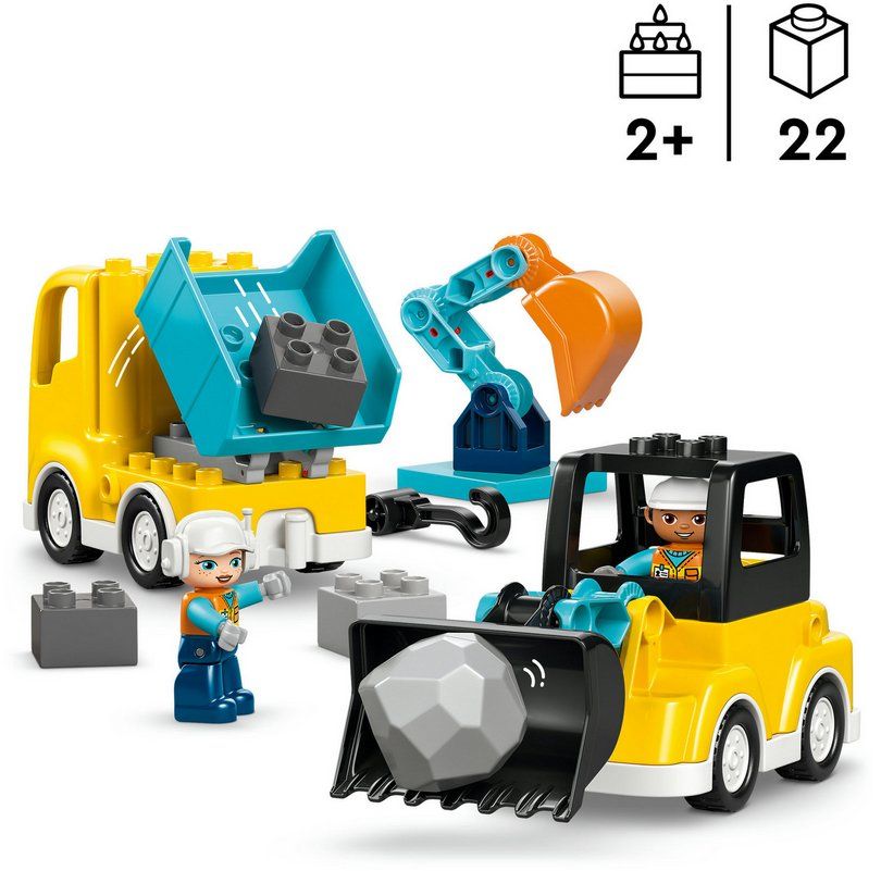 Lego Kit di costruzioni: LEGO DUPLO 10475 Town Baufahrzeuge - 3-in-1-Set – Nuovo e nell'imballaggio originale da Oensingen venduto da Liquidations-Shop 3