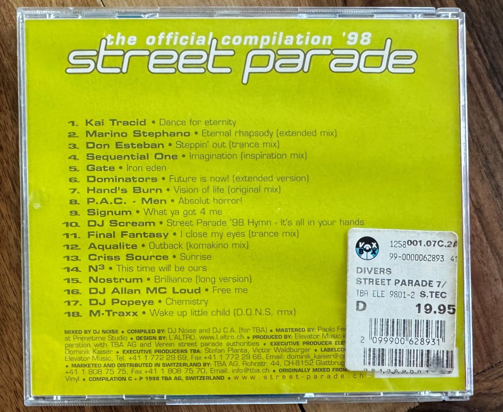 CD: Street Parade CD Sammlung 1998–2006 – Usato da Dällikon venduto da Arkana_23 8