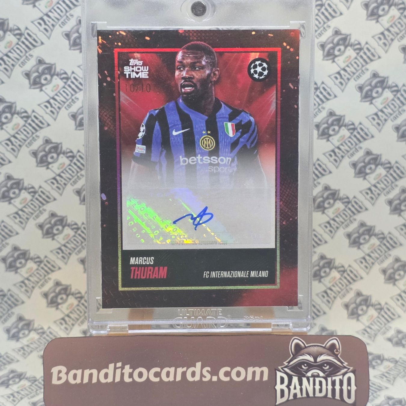 Topps Sammelbilder & Trading cards: 2025 Topps Showtime Marcus Thuram auto /10 - Inter – Gebraucht aus Liebefeld von Banditocards