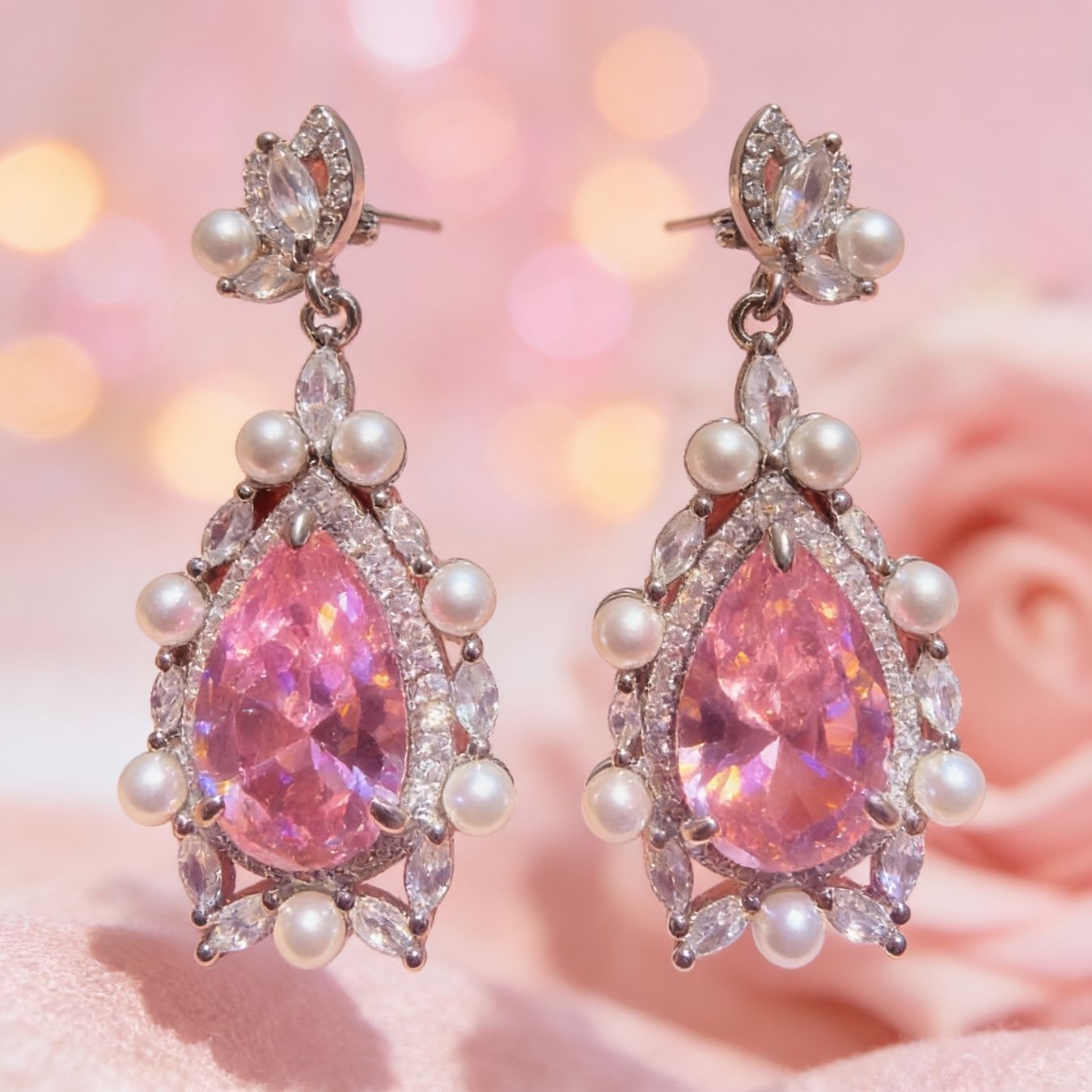 Autres bijoux: Parure Rose Éclat – Neuf avec emballage d'origine à St-Maurice par Sandrinette123 4